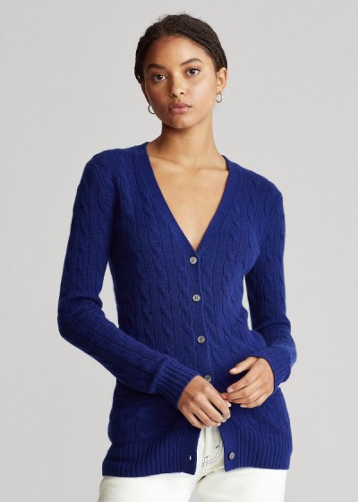 Dámské Cardigany Polo Ralph Lauren Cable-Knit Cashmere - 95708-AYVI